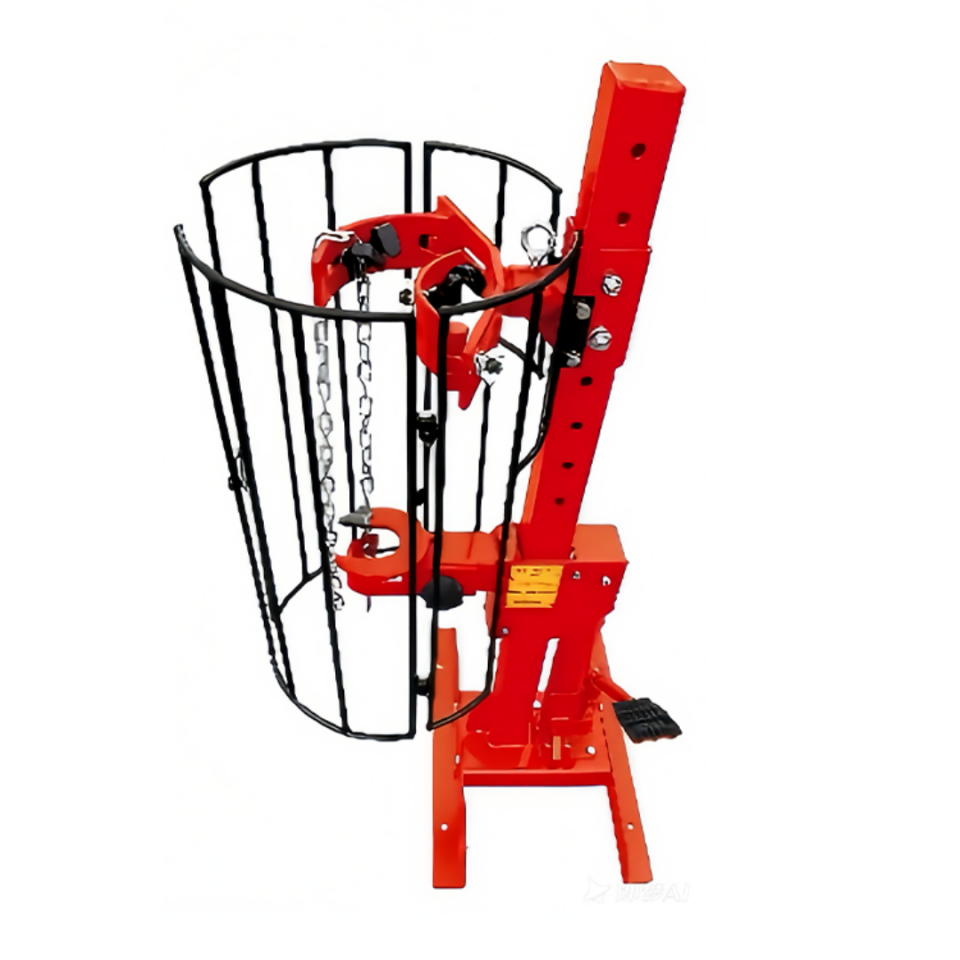 1 Ton Hidrolik Helezon Yay Sıkıştırma Makinası (Kafesli)