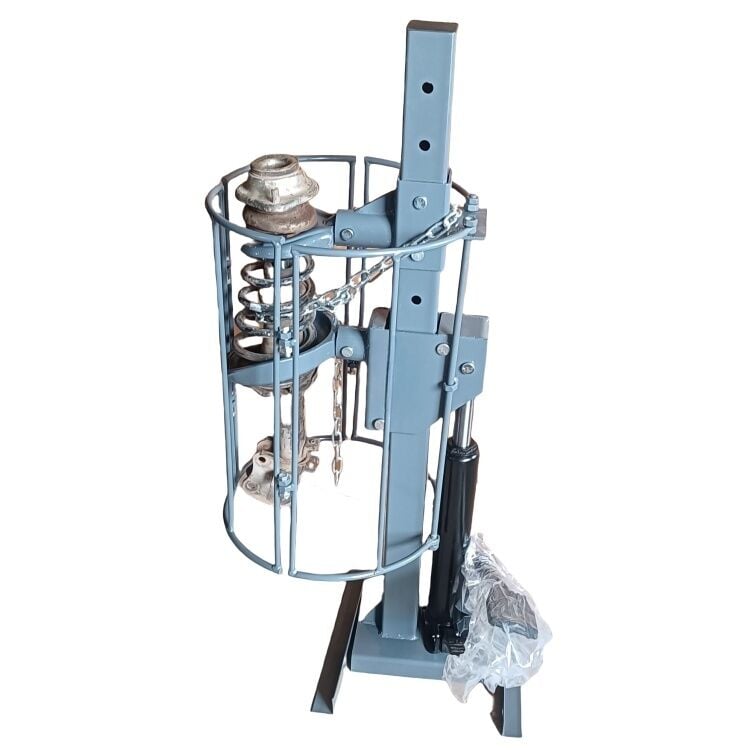 1 Ton Havalı Helezon Yay Sıkıştırma Makinası (Kafesli)